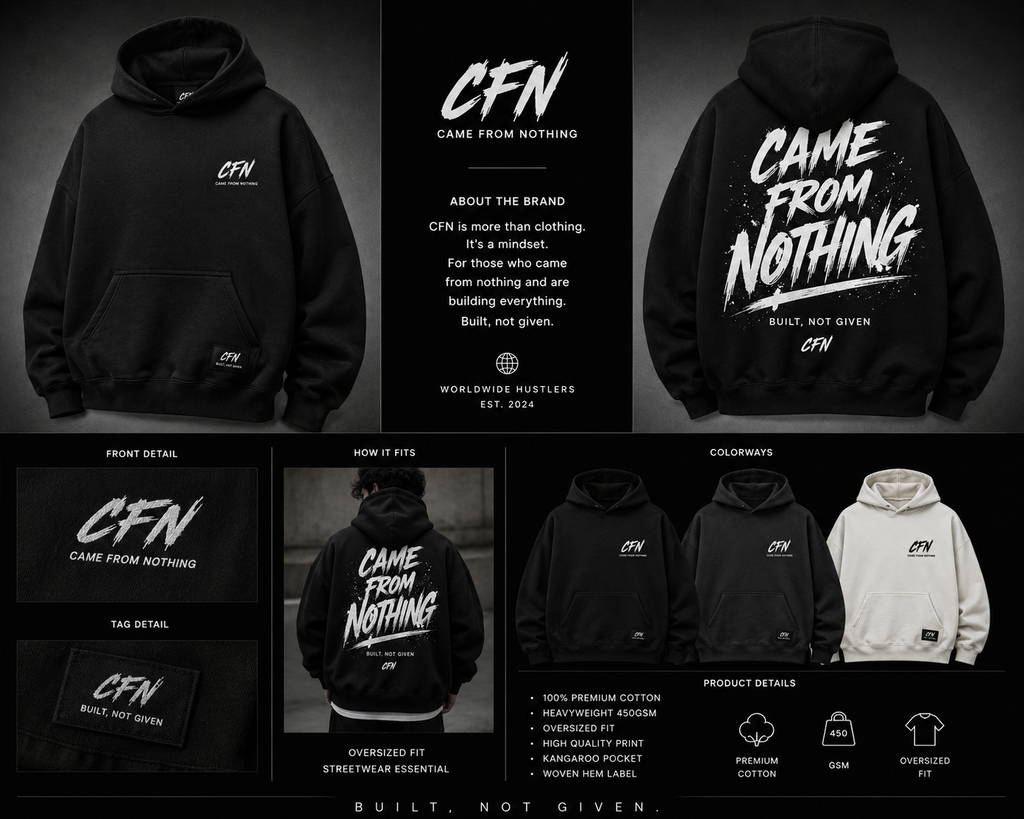 CFN Came From Nothing Hoodie