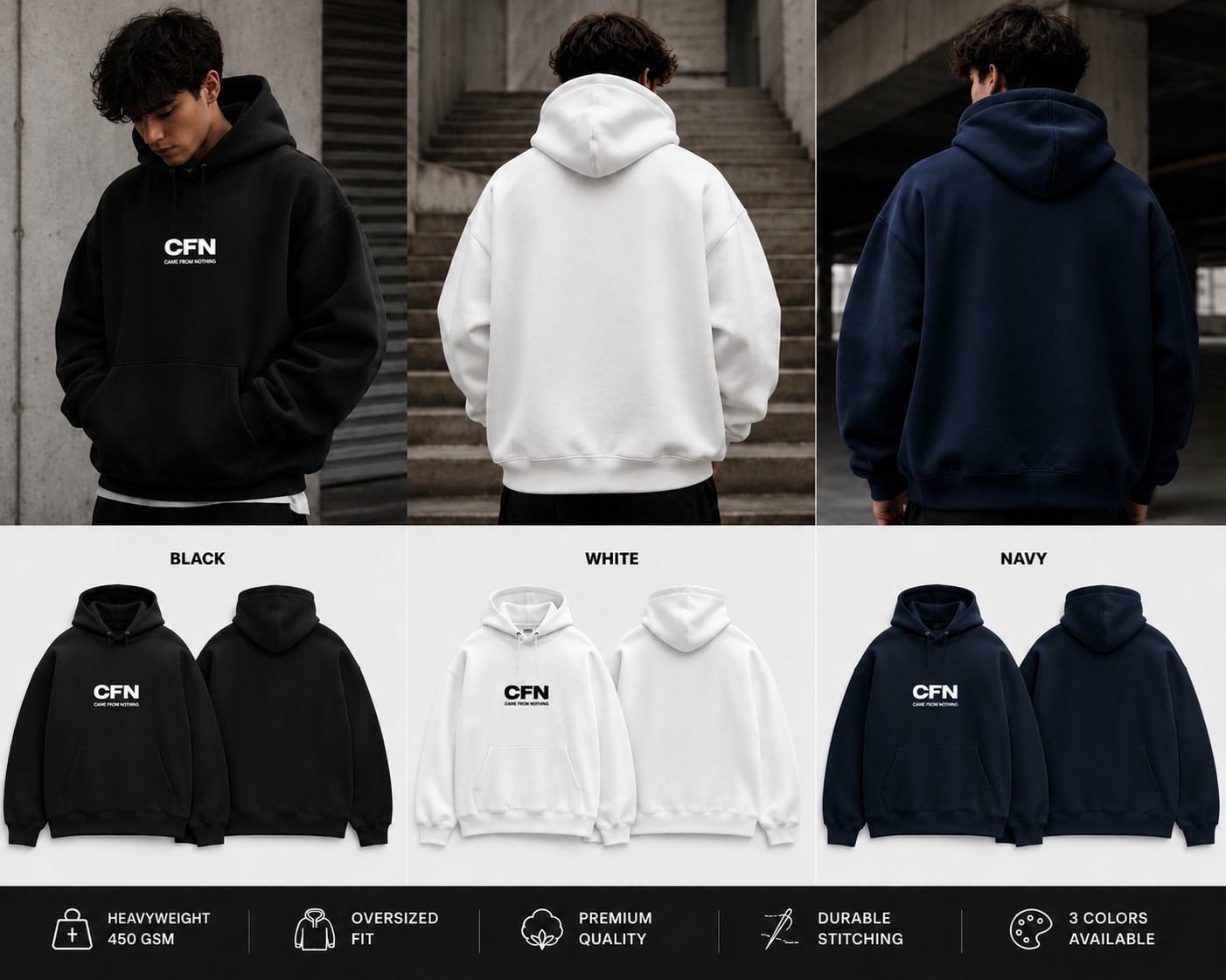 CFN Came From Nothing Hoodie - Navy