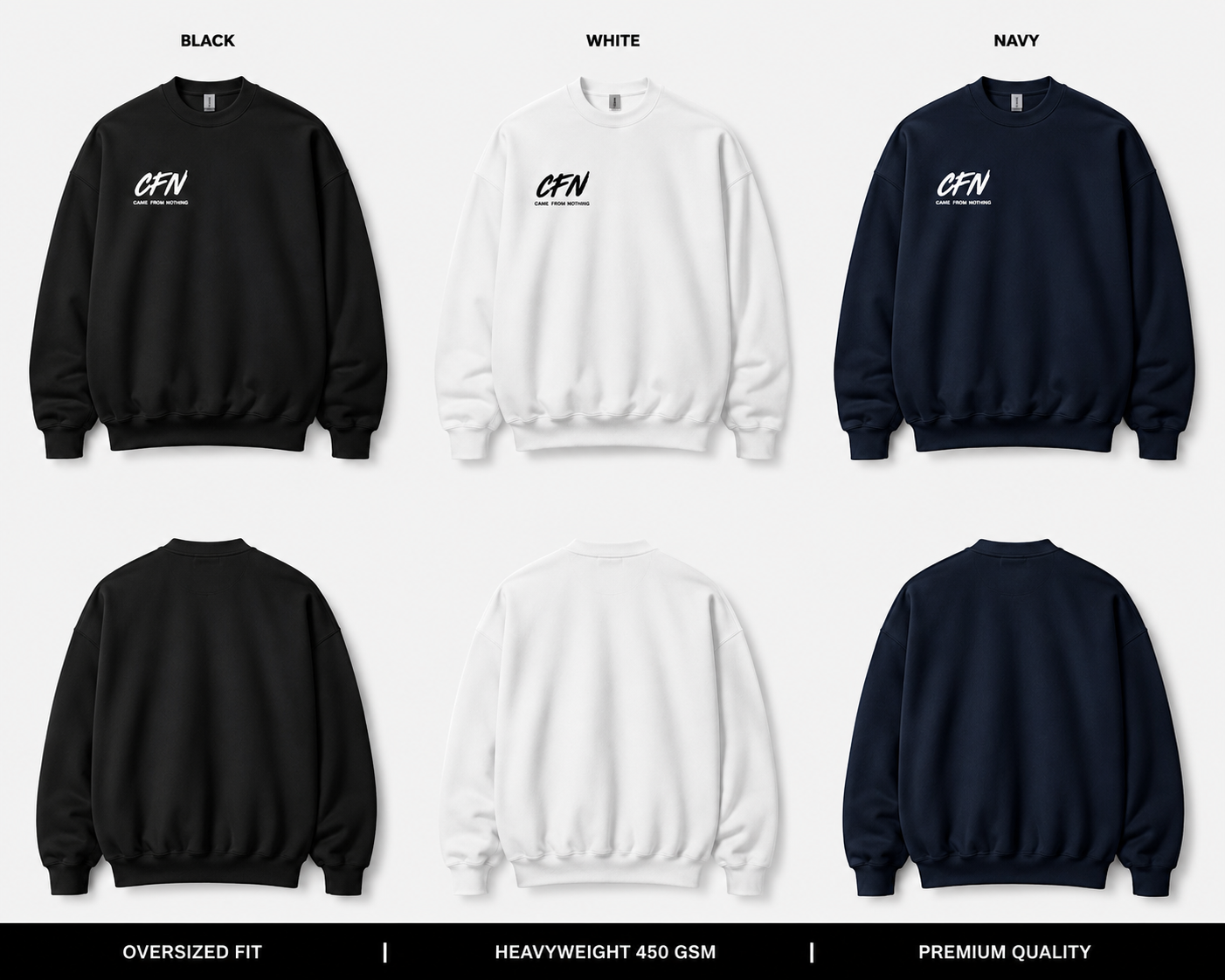 CFN Came From Nothing Sweatshirt - Navy